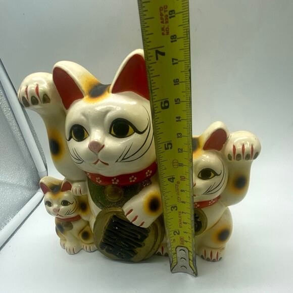 Tokoname‎ ware Maneki Neko, Japan's beloved beckoning cats good fortune Bank 50s - Picture 5 of 8